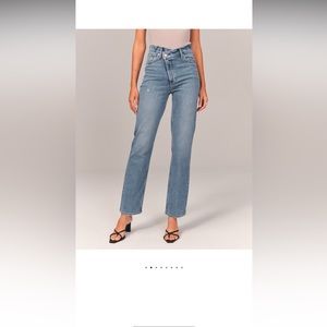 Abercrombie curve love criss cross medium wash jeans 26 short